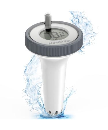 Newentor Funk Pool Thermometer-upgraded IPX8 waterproof float-swimming water thermometer energy-saving chip for extra long 6-month battery life Pool thermometer