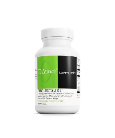 DAVINCI Labs CholestSure Supplement - Supports Cardiovascular Function - Helps Maintain Healthy Cholesterol Levels in a Normal Range - with CoQ10 - Gluten Free - 90 Vegetarian Capsules