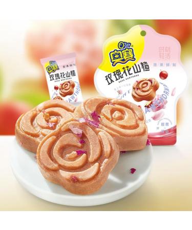 Rose hawthorn osmanthus hawthorn cake 70g/bag(There are 6-7 small bags) dessert fresh fruit cake preserves sour and sweet fruit snacks snack food (Osmanthus hawthorn 2bags)
