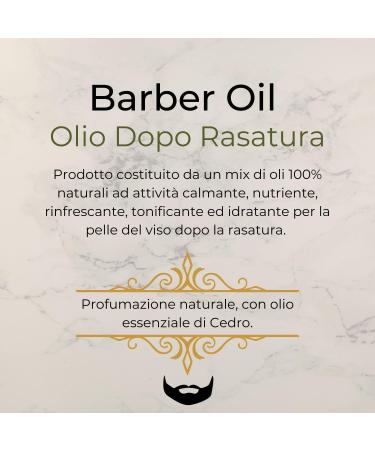  Leucosia Phytocosmetics BARBER OIL - After Shave Oil - Soothing nourishing refreshing firming and hydrating for facial skin after shaving. 100% natural. - Buy Online on GoSupps.com