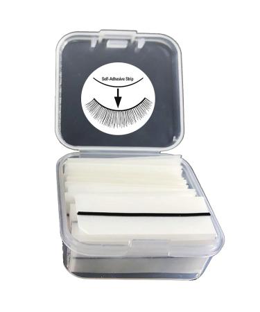 Self Adhesive Lash Strips for Fake Eyelashes  No Glue Apply False Lashes 40 Pieces (Black)