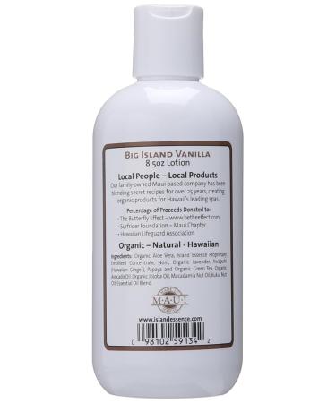Maui Organics Moisture Lotion - Big Island Vanilla 8.5 Oz | Hydrating & Natural Skincare for All Skin Types - International Shipping Available - Buy Online on GoSupps.com