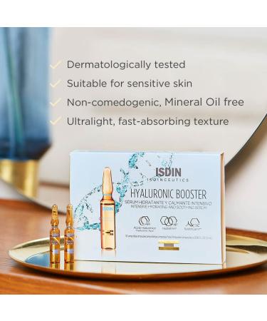 ISDIN Hyaluronic Booster Deep Hydration Serum Ampoules 0.06 Fl Oz (Pack of 10) - Buy Online on GoSupps.com