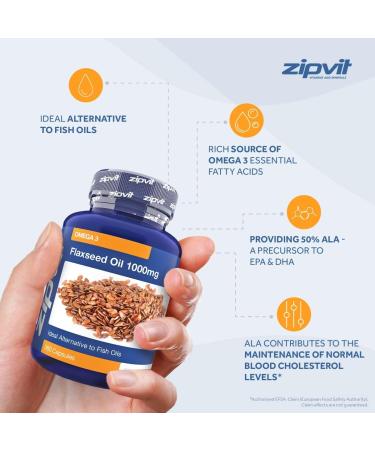 Flaxseed Oil Capsules 1000mg - 360 Softgels | 12-Month Supply - Buy Online on GoSupps.com
