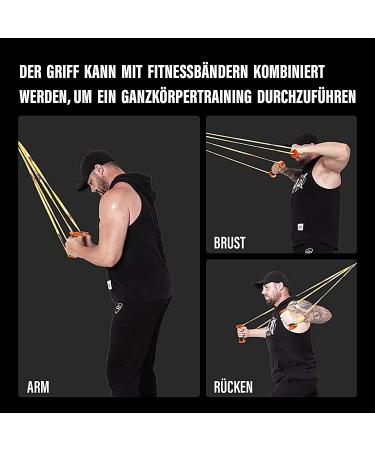 Premium Orange Grips for Fitness Resistance Bands - Protect Your Hands from Injury | Shop Internationally - Buy Online on GoSupps.com