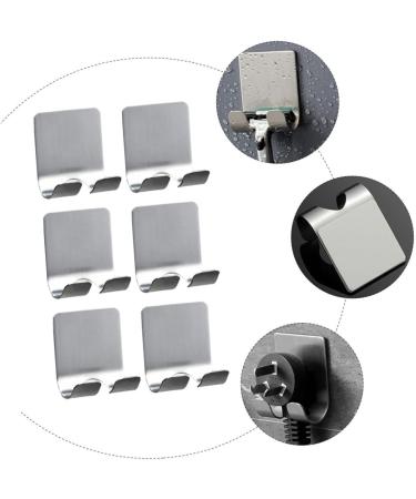 Zerodeko 60 pc Strong Sticky Hooks | Stainless Steel Self-Adhesive Bathroom Razor Holders & Hangers | Heavy-Duty Aluminum Bracket - Buy Online on GoSupps.com