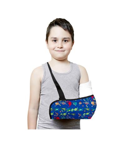 Fogsun Child Arm Sling shoulder moving career kids arm with the waistband and storage bags for children broken arm elbow wrist support and restoration of injuries