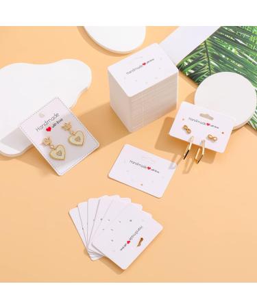 150PCS White Earring Display Cards 5.5x4cm - Jewelry Packaging for Small Businesses - Buy Online on GoSupps.com