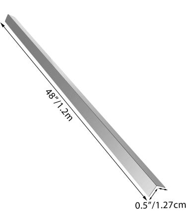 VEVOR Stainless Steel Corner Guards 0.5 x 0.5 x 48 inch Metal Wall Corner Protector Pack of 5 Corner Guards 20 Ga 304 Stainless Corner Guard with 90-Degree Angle for Wall Protection and Decoration - Buy Online on GoSupps.com