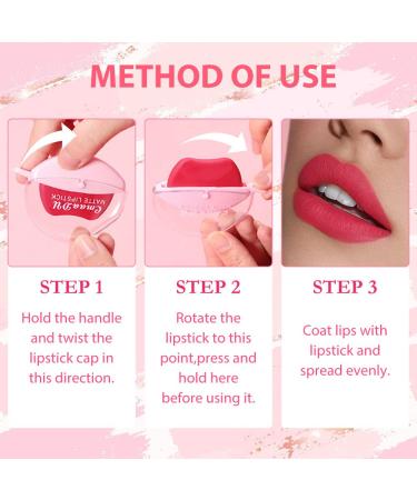 3Pcs Ruby Orange Red Nude Pink Mauve Matte Velvet Lazy Lipstick Set - Long Lasting & Waterproof Smudge Proof Lip Stick Packs for Women - Labiales Matte Larga Duracion 24 - 3 Count - Buy Online on GoSupps.com