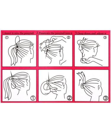 BSORO 2pcs Tail Hair Loop Tool Set - Hair Braiding & Twisting Tool for Easy Styling - Black - Buy Online on GoSupps.com