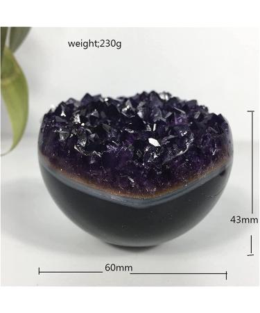 Amethyst Rough Stone Agate Natural Amethyst Quartz Crystal Ball Cluster Stones Specimen Home Craft Decoration Gift Geode Shpere - Buy Online on GoSupps.com