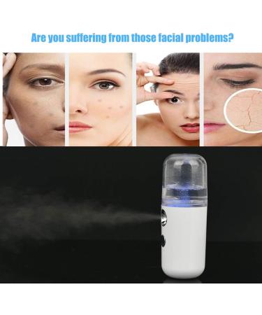 Nano Facial Mister - 30ml Portable Mini Face Mist Handy Steamer Mists USB Nano Water Spray Atomization Face Moisturizing Sprayer for Facial Hydrating - Buy Online on GoSupps.com