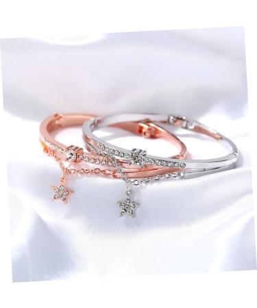 Magiclulu Vintage Ros gold Strass Bracelet - Sun & Moon Design for Women | Stylish Women's Jewelry - Buy Online on GoSupps.com