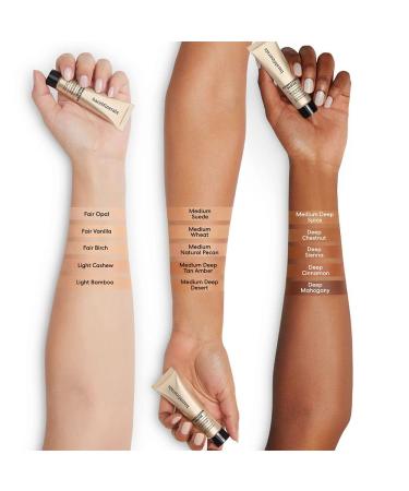 bareMinerals Complexion Rescue Brightening Under Eye Concealer - Vegan Medium Deep Tan Amber with SPF 25 & Hyaluronic Acid - Ultra-Lightweight Hydrating Formula for International Shipping - Buy Online on GoSupps.com