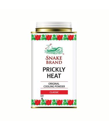 SNAKE BRAND Prickly Heat Cooling Body Powder 140g (Classic Pack of 1)