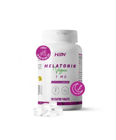 HSN HSN Melatonin 1 mg | 120 fast-acting tablets | Melatonin helps reduce the time it takes to fall asleep