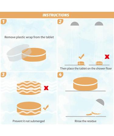 Aromatherapy Shower Steamers with Pure Essential Oils | 6 PCS Set for Relaxation & Gifts | Mint, Rosemary, Verbena | Strong Fragrance Shower Tablets - Buy Online on GoSupps.com