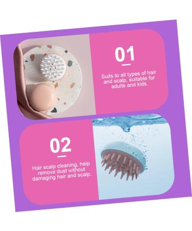 Tovinanna 3-in-1 Shampoo Brush - Scalp Massager & Skin Peeling Tool for Kids - Clean Hairbrush & Head Massage Device - Buy Online on GoSupps.com