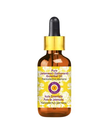 d ve herbes Pure Jatamansi (Spikenard) Essential Oil (Nardostachys jatamansi) with Glass Dropper Steam Distilled 2ml (0.06 oz) 0.03 Fl Oz (Pack of 2)