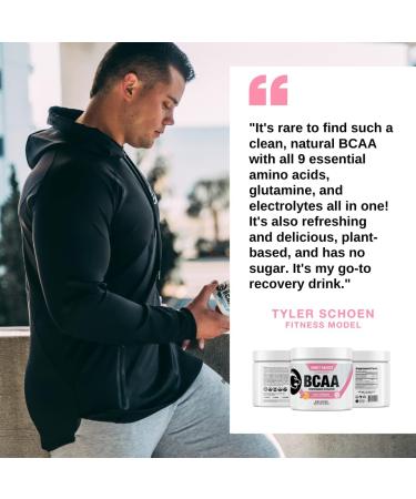 Honey Badger BCAA Amino Acids Powder - Vegan Keto Pink Lemonade | Electrolytes for Hydration & Recovery | Sugar Free & Paleo - 30 Servings - Buy Online on GoSupps.com