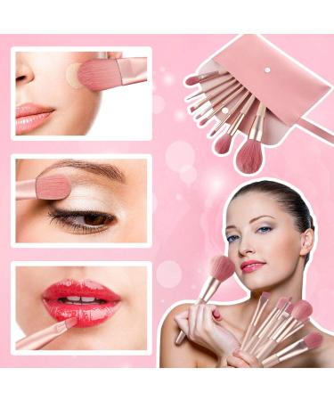 8-Piece Professional Makeup Brush Set with PU Leather Bag - Foundation Contouring & Blending Brushes - Soft Cosmetic Brushes for Flawless Beauty - Buy Online on GoSupps.com