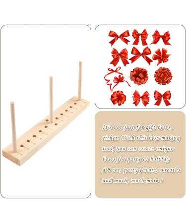 Ackitry Wooden Bow Maker for Ribbon - Create Beautiful Gift Bows, Hair Bows, Wreaths, and Crafts with Twist Ties and Instructions - Buy Online on GoSupps.com