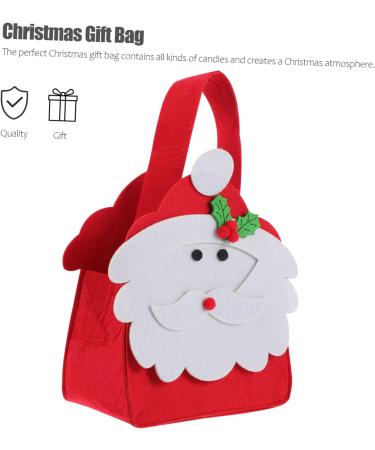 VILLFUL 1pc Christmas Candy Bag Candy Container Cute Tote DIY Felt Cloth Bag Wedding Cartoon Christmas Bag - Buy Online on GoSupps.com