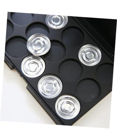 CANIGHT 3pcs 15 Empty Eyeshadow Palette Cosmetic Cases for Traveling Travel Cosmetic Case Eye Shadow Silver - Buy Online on GoSupps.com