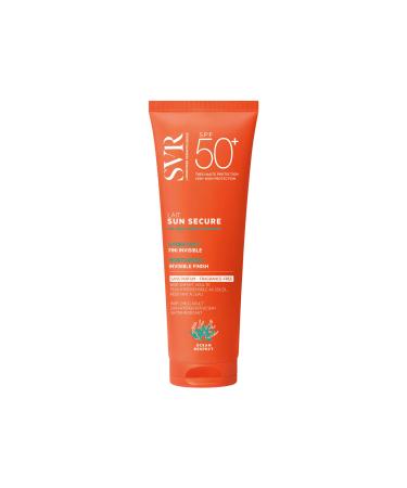 SVR - Sun Secure Lait SPF50+ Sans Parfum - Lait solaire hydratant invisible Tr s haute protection UVA UVB infrarouge & lumi re visible Peaux sensibles Niacinamide Vitamine E 250 ml 250 ml (Lot de 1)