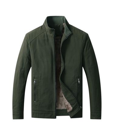 Hanxiulin plush jacket oversize warm fed fleecemantel men winter parka down jacket winter jacket down jacket art fur causal sweat jacket winter jacket 3xl green