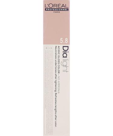 L'Or al Professionnel DiaLight 5.8 Colouring Light Brown Mocha Free Ammonia 50 ml - Buy Online on GoSupps.com