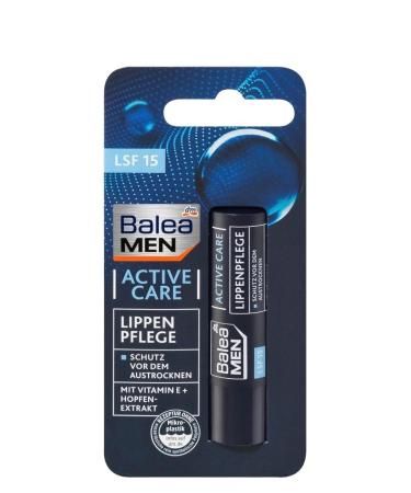 Balea MEN lip care active care 4.8 g (Pack of 2) - German product - Buy Online on GoSupps.com