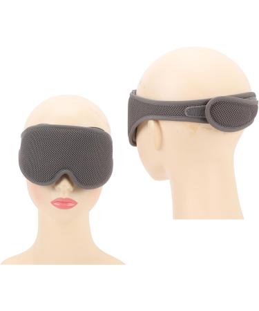 3D Contoured Sleeping Eye Cover Block Out Light Comfortable Breathable V-Shaped Nose Design for Meditation Traveling Napping with Wide Eye Space Relieves Headaches - Buy Online on GoSupps.com