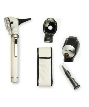 Mini-Ootoscope enlargement diagnostic photo with LED light direct light healthy adults children babies older pets animals (white)