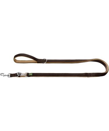 HUNTER NEOPRENE Adjustable Dog Leash - 1.5 x 200 cm Brown/Caramel | Durable & Stylish Pet Leash for International Shipping - Buy Online on GoSupps.com