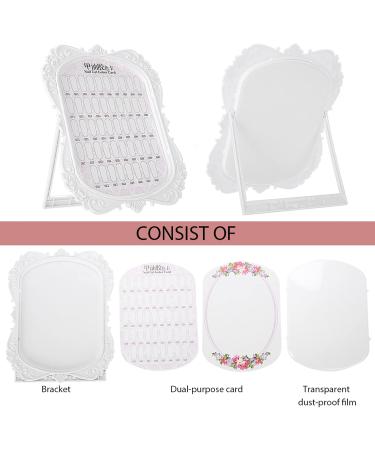 Nail Art Display Stand Tips Display Stand Rack Holder for Beauty Personal Care Floral Design 48 Colors Nail Polish Gel Card Nail Art Practice Tool - Buy Online on GoSupps.com