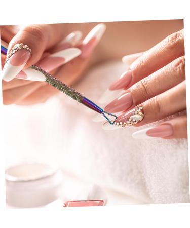 KALLORY Nail Trimmer Nail Care Tools Nail Scraper Metal Cuticle Pusher Cuticle Pusher Set Stainless Triangle Nail Polish Remover Tool (4 Pieces Silver) Pedicure Tools Nail Trimmers Blue - Buy Online on GoSupps.com