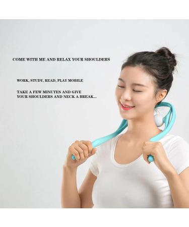 Clicitina Multifunctional Manual L-Shaped Neck Massager Mni505 - Blue One Size | Best International Shipping - Buy Online on GoSupps.com