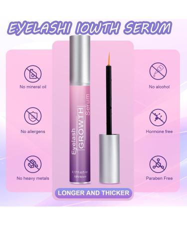 Premium Eyelash Growth Serum & Eyebrow Enhancer - Aomock Lash Boost Serum for Longer Fuller Thicker Lashes & Brows - 5ml - Buy Online on GoSupps.com