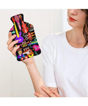 Musical Instrument Hot Water Bottle with Plush Cover - Hand Warmer for Adults & Kids | 26.5x15.3cm - International Shipping Available - Buy Online on GoSupps.com