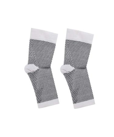 Milisten Ankle Support Sleeve | Yoga & Running Brace | Foot Care & Fitness | L/XL White Ankle Protector - Buy Online on GoSupps.com