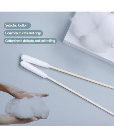 kuryt 100PCS Dog Ear Cleaner Swab Sticks Otodine Ear Cleaner for Dogs Cotton Material Ear Cleaning Dog Cat Pet Ear Swabs(Long-15cm - Buy Online on GoSupps.com