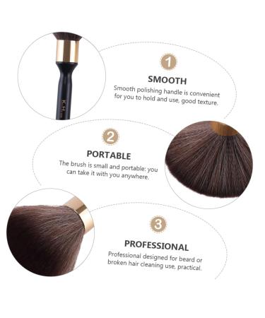 Fomiyes Retro Beard Brush - Solid Wood Hairdressing Tool for Men | 24x5cm Black Cleaning Brush for Beard Care - Buy Online on GoSupps.com