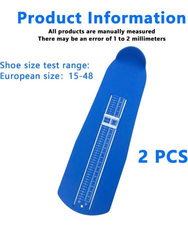 2 Piece Footmuff & Shoe Size Measuring Device for Children & Adults - Accurate Foot Measurement from Size 15 to 48 - Essential Shoe Accessories - Buy Online on GoSupps.com