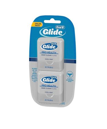 Oral-B Glide Pro-Health Deep Clean Dental Floss Cool Mint 40 m 2 Pack 40.00 m (2 Pack)