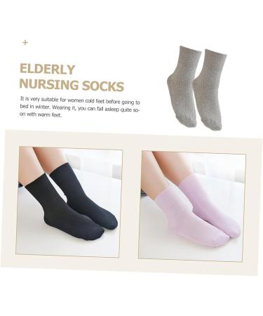 Healeved Elderly Diabetic Socks - 5 Pairs of Non-Skid Cotton Ankle Socks for Men | Diabetic Care Socks for Extra Wide Feet - Buy Online on GoSupps.com