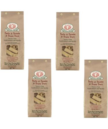  Rustichella d'Abruzzo Rustichella d'Abruzzo | Rigatoni Durum wheat semolina classic size | Craft pasta - 4 x 500 Gr | Slow dried dough low temperature - Buy Online on GoSupps.com