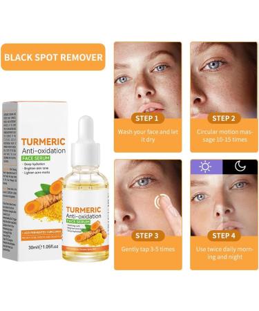 Turmeric Serum Dark Spot Corrector Serum Turmeric Face Serum Skin Corrector Serum Deep hydration Brighten Skin Tone dark spot remover glowing and blemish free skin facial serum for women/Men 30ML - Buy Online on GoSupps.com