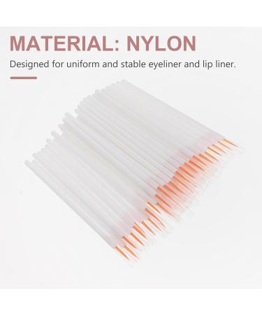 100pcs Disposable Eyeliner Brush - Safe Applicator Eye Makeup Tool | Premium Nylon Cosmetic Brush for Flawless Eye Looks - Buy Online on GoSupps.com